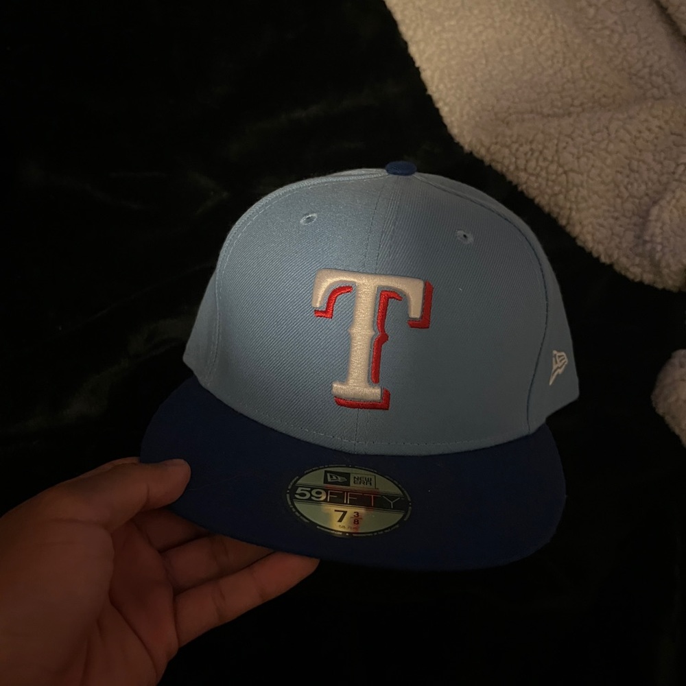 Blue Fitted Hat